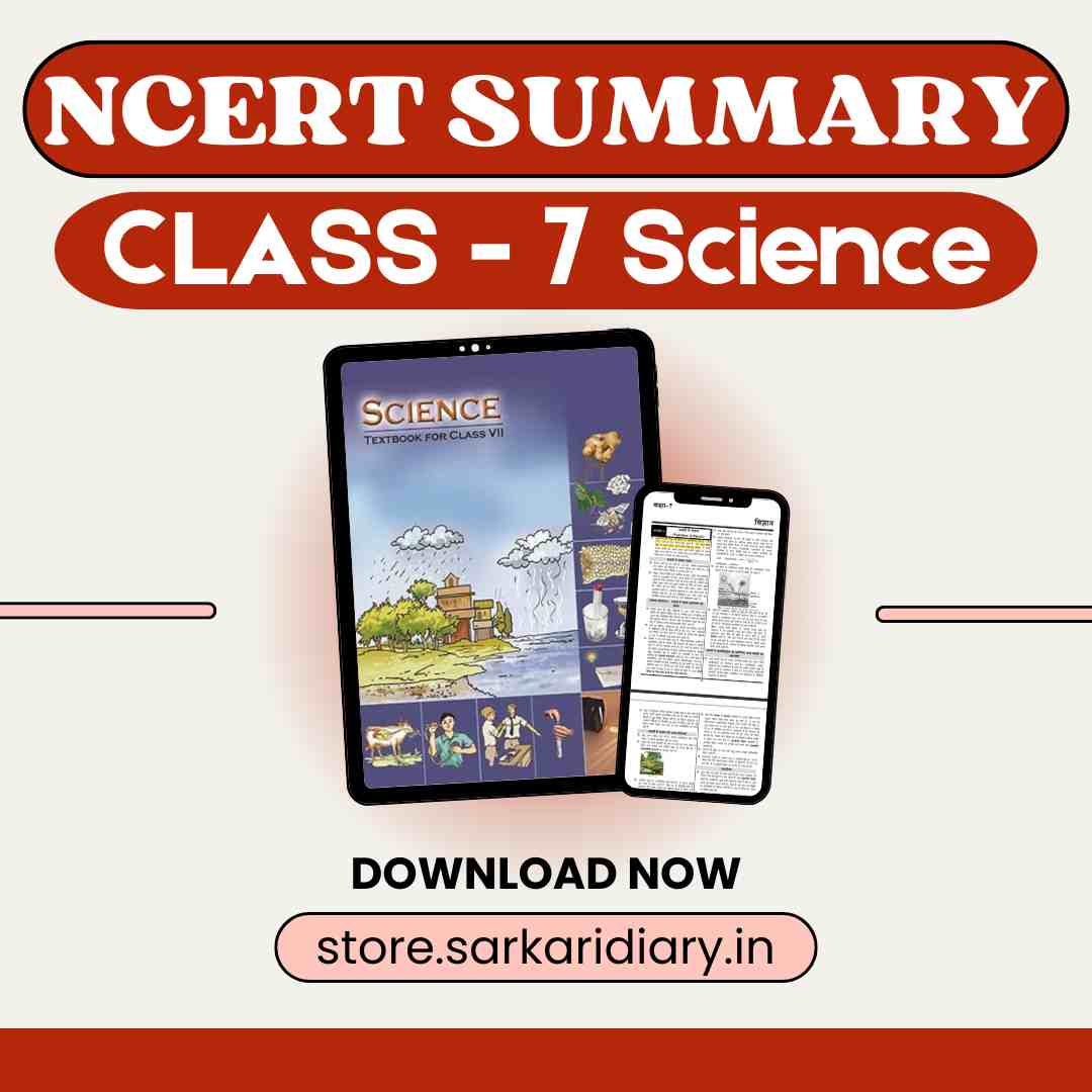 NCERT Science Class 7 Summary Book – Chapterwise Notes for Teaching & Competitive Exams